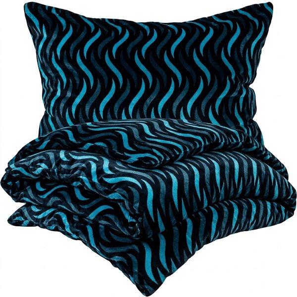 4Home Pościel Wave mikroflanela, 160 x 200 cm, 70 x 80 cm
