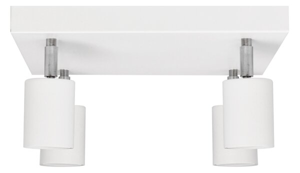 Lampa metalowa poczwórna na kwadracie biało-chromowa R-KWD 1927/4 WT+CH+WT