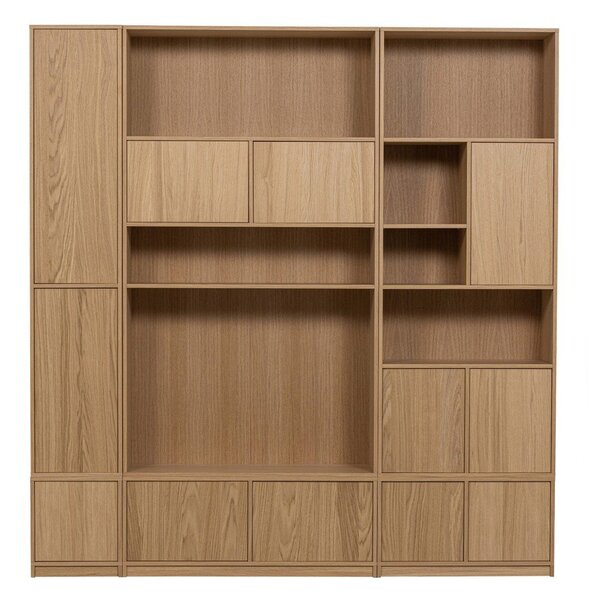 Regał modułowy w dekorze dębu 110x199 cm Modulair – vtwonen