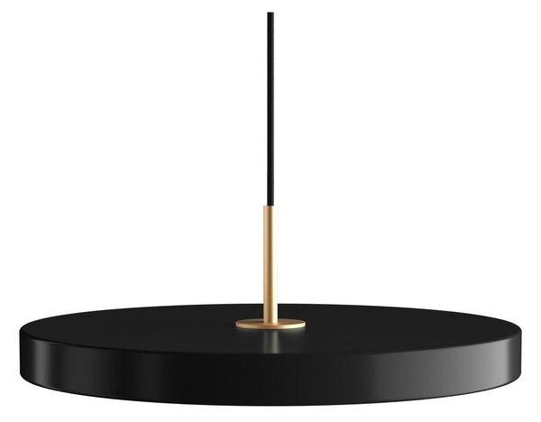 Czarna lampa wisząca LED z metalowym kloszem ø 43 cm Asteria Medium – UMAGE