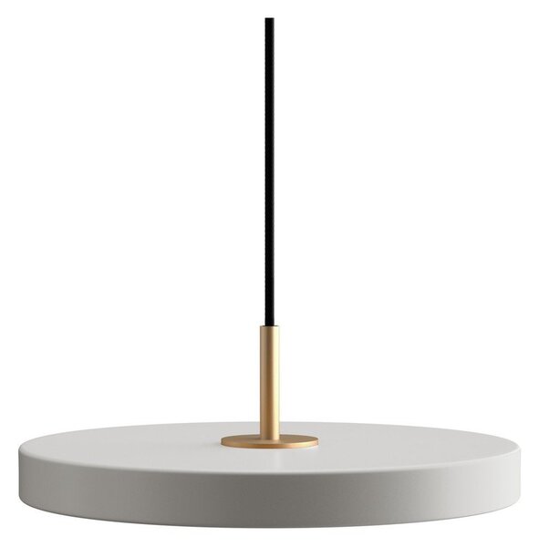 Jasnoszara lampa wisząca LED z metalowym kloszem ø 31 cm Asteria Mini – UMAGE