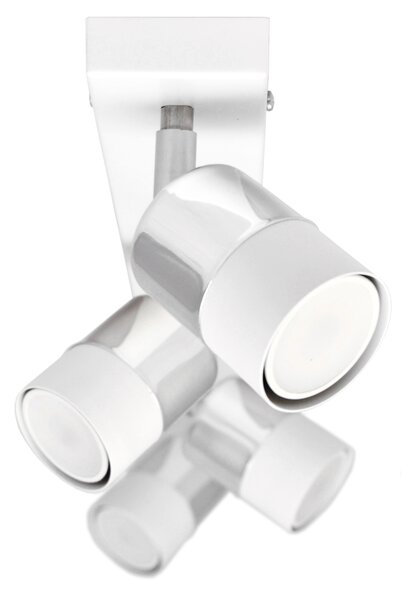 Lampa metalowa na listwie poczwórna biało- chromowa TUBSSON R-L 1166/4 WT+CH