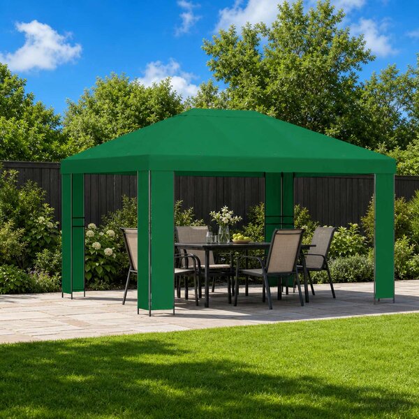Altana 4 × 3 m zielony Poliester i Stal 190 gsm