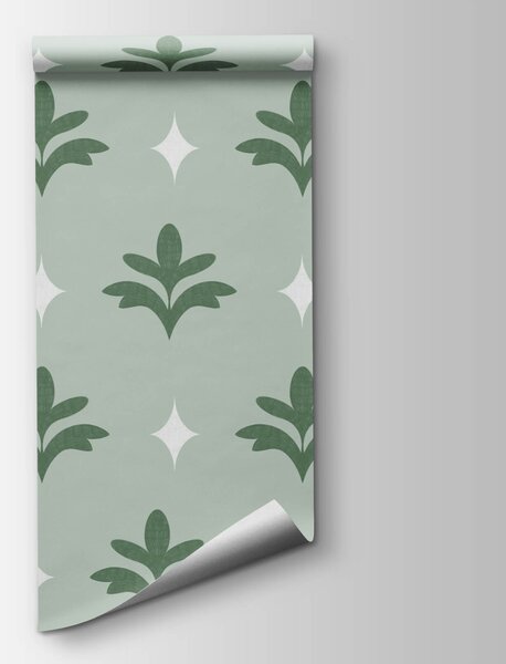Fototapeta Elegancki wzór roślinny w delikatnych odcieniach, Fototapety Liście, Popularne Fototapety, t00656 - Tapeko.pl