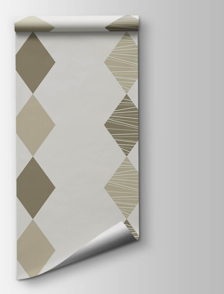 Fototapeta Wzór z rombów na białym tle, Fototapety Geometryczne, Popularne Fototapety, t00659 - Tapeko.pl