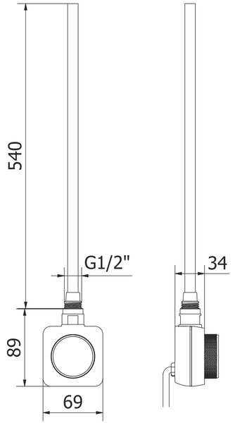 Mexen Ares grzejnik elektryczny 1200 x 600 mm, 600 W, biały - W102-1200-600-6600-20