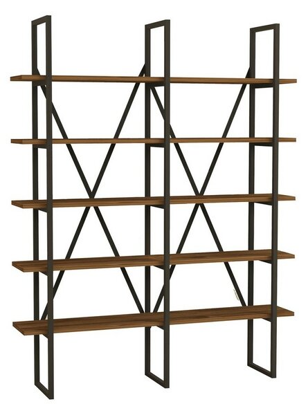 Regał Burgaz Black and Walnut