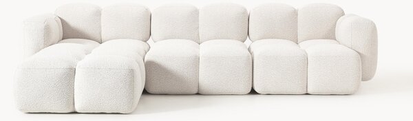 Sofa modułowa Bouclé z pufem Tayla (4-osobowa)