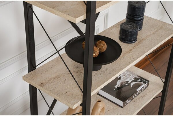 Regał Elysian Travertine and Black