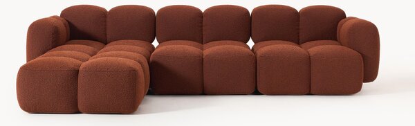 Sofa modułowa Bouclé z pufem Tayla (4-osobowa)