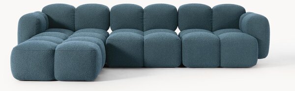 Sofa modułowa Bouclé z pufem Tayla (4-osobowa)