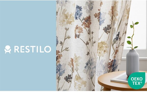 Kremowa zasłona 135x250 cm Flosi – Restilo