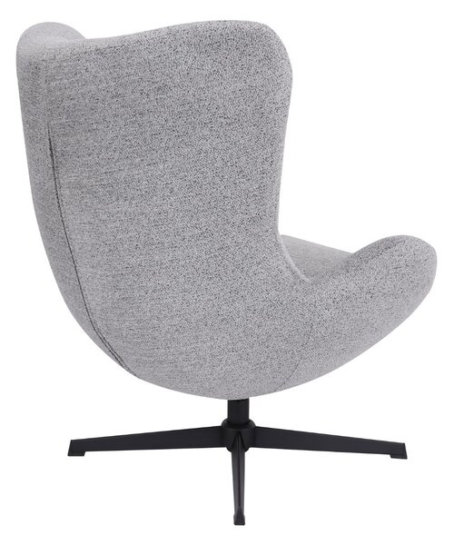 Fotel wypoczynkowy Velo, design i funkcja obrotowa, szary