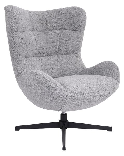 Fotel wypoczynkowy Velo, design i funkcja obrotowa, szary