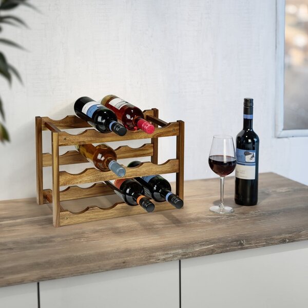 Drewniany stojak na wino liczba butelek 12 Fondi – Wenko