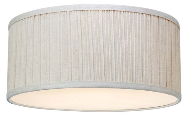 Beżowa lampa sufitowa z tekstylnym kloszem Lux – Markslöjd