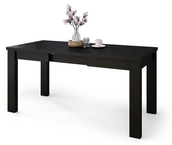 FONTE Czarny Mat - KLASYCZNY STÓŁ KUCHENNY/DO SALONU ROZKŁADANY DO 130 lub 155 cm!