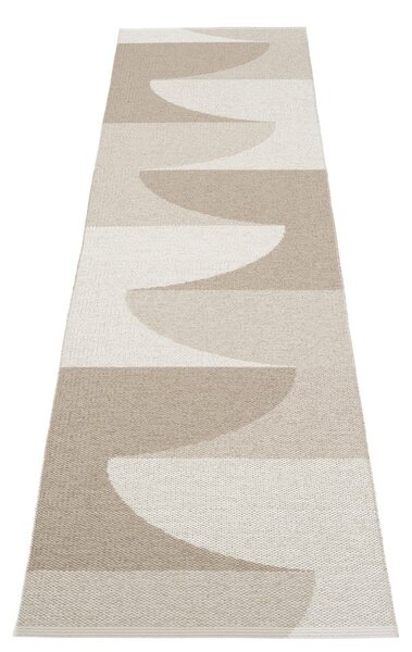 Beżowy chodnik odpowiedni na zewnątrz 70x270 cm Hill Dark Linen – Pappelina