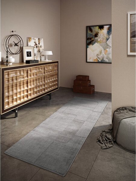 Szary wełniany chodnik tkany ręcznie 80x250 cm Charlotte – Villeroy&Boch