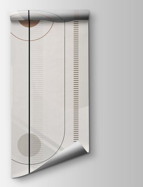 Fototapeta Abstrakcyjne geometryczne kształty w delikatnych odcieniach, Fototapety 3d z figurami, Popularne Fototapety, u95379 - Tapeko.pl