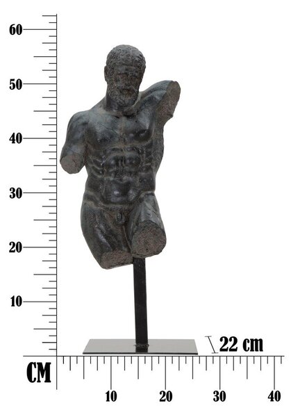 Czarna figurka dekoracyjna Mauro Ferretti Museum Man
