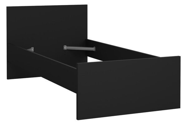 Czarne łóżko jednoosobowe 90x190 cm Naia – Tvilum