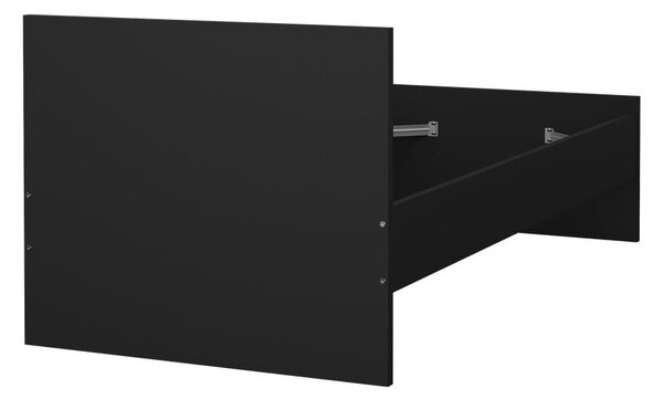 Czarne łóżko jednoosobowe 90x190 cm Naia – Tvilum
