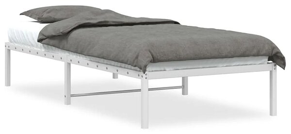 Łóżko jednoosobowe biały metal 90x200 cm L7-Z64