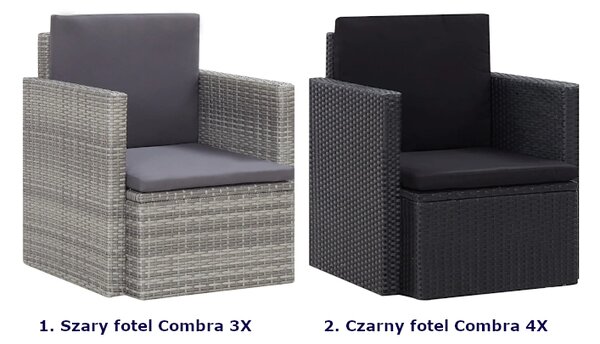 Fotel ogrodowy z poduszkami 3x B8-M46
