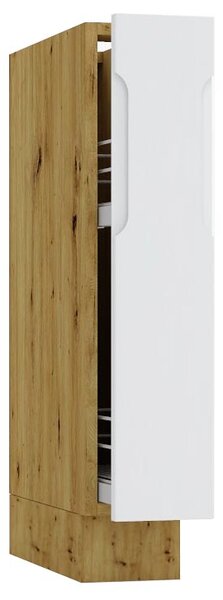 Szafka cargo 15 cm dąb artisan + szary- Granada 3X
