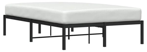 Czarne Metalowe Łóżko 120X200 Cm C5-T76