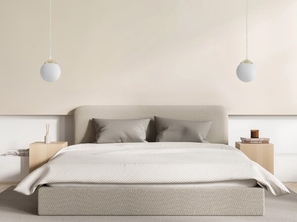 LAMPA WISZĄCA SUFITOWA NOWOCZESNA ZŁOTO KLASYCZNE BIAŁA KULA FINO W1 LED