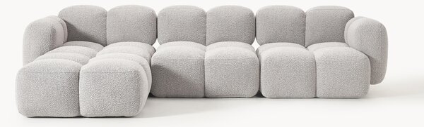 Sofa modułowa Bouclé z pufem Tayla (4-osobowa)