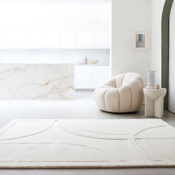 Biały dywan wełniany 120x170 cm Olsen – Asiatic Carpets