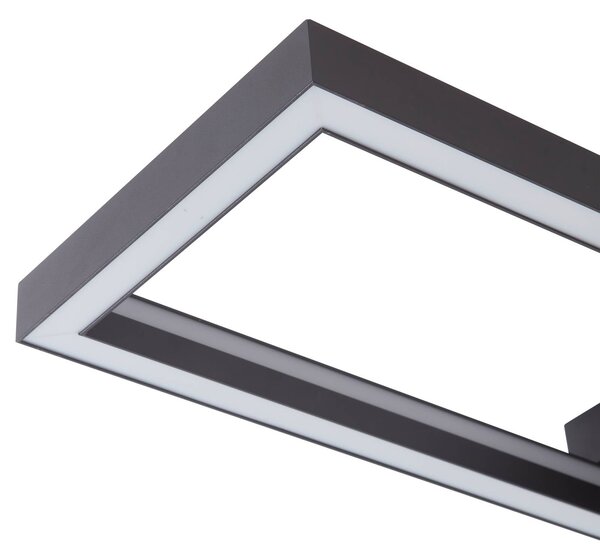 Inteligentna lampa sufitowa Tjado Lucande, możliwość ściemniania, czarny, salon / jadalnia, metal, nowoczesny