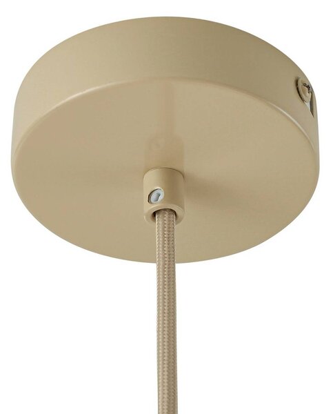 Lampa wisząca Helin Lindby, możliwość ściemniania, kremowy / amber, salon / jadalnia, tkanina / materiał / jedwab, skandynawski