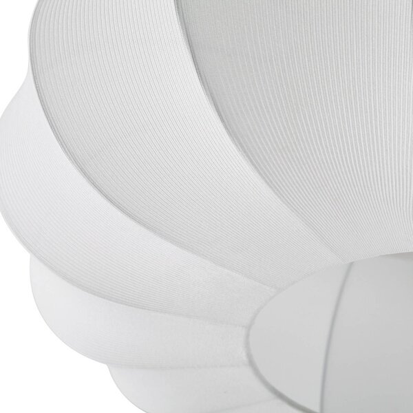 Lampa sufitowa Helin Lindby, możliwość ściemniania, biały / opal, salon / jadalnia, tkanina / materiał / jedwab, skandynawski