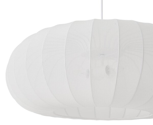 Lampa wisząca Helin Lindby, możliwość ściemniania, biały / opal, salon / jadalnia, tkanina / materiał / jedwab, skandynawski