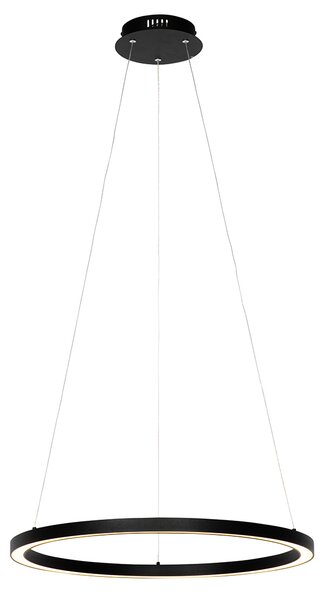 Lampa wisząca czarna 60 cm w tym LED 3-stopniowo ściemniana - Girello