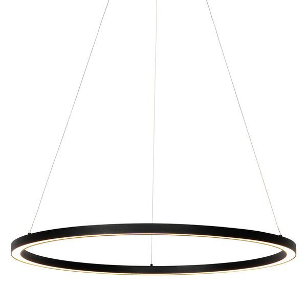 Lampa wisząca czarna 80 cm z 3-stopniowym ściemnianiem LED - Girello Oswietlenie wewnetrzne