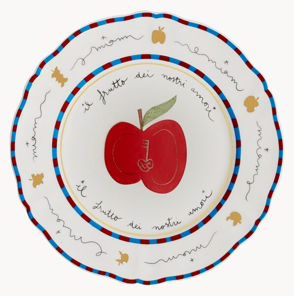 Ręcznie wykonany talerz śniadaniowy z porcelany Frutto Della Passione