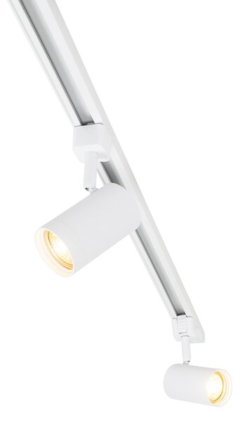 Inteligentny system oświetlenia szynowego z 10 reflektorami, biały, 1-fazowy, z 10 Wifi GU10 50mm - Iconic Jeana
