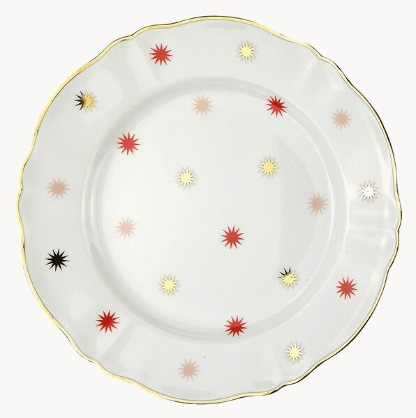 Ręcznie wykonany talerz duży z porcelany Abracadabra