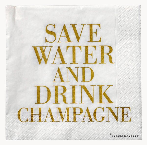 Serwetka z papieru Save Water, 20 elem