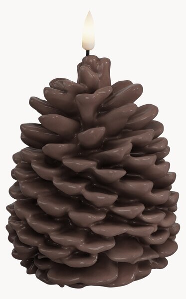 Ręcznie wykonana świeca LED z efektem prawdziwego płomienia Pine Cone, W 13 cm