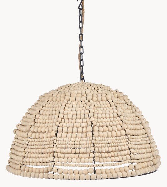 Lampa wisząca z drewna suar Dome