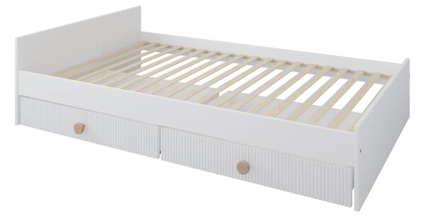 Zestaw mebli młodzieżowych Cozy LOFT Young biały - Łóżko 200x120, szafa, regał, komoda, biurko