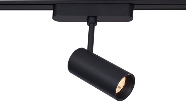 Nowoczesny system oświetlenia szynowego z 4 czarnymi reflektorami jednofazowymi 200 cm - Magnetic Gert