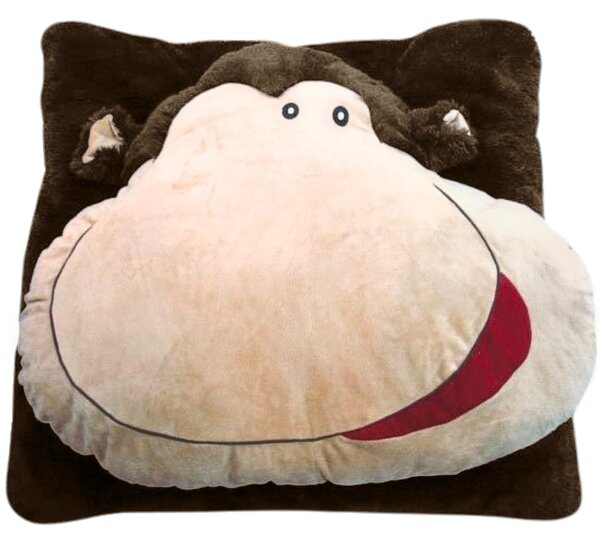 Poduszka dziecięca CUDDLI FRIENDS 70x70 cm pluszowa - więcej kolorów Kolor: Szary