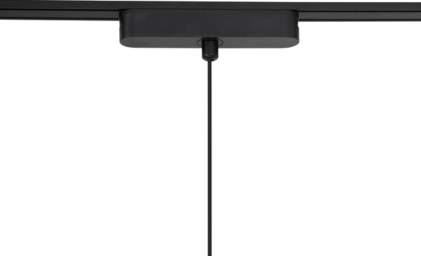 Nowoczesny system oświetlenia szynowego z 6 czarnymi lampami wiszącymi 1-fazowymi - Magnetic Vance